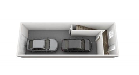 Floor plan for 3 beds, 2 baths, 1545 sqft